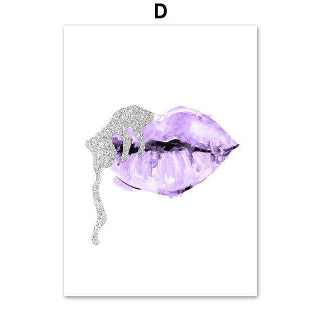 

Модные настенные художественные принты, макияж, духи, холст, картина, декор для комнаты для девочек, постер, домашний настенный дизайн, картина без рамки 30*40cm