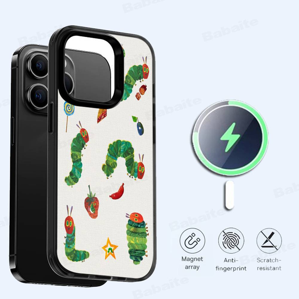 The Very Hungry Caterpillar For Magnetic Wireless Phone Case For IPhone 11 12 13 14 15 16 17 Pro Max Plus Cover