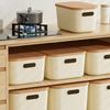 Stackable Home Storage Container Cream Design Dustproof Lid Storage Container For Clothes Toy Organization