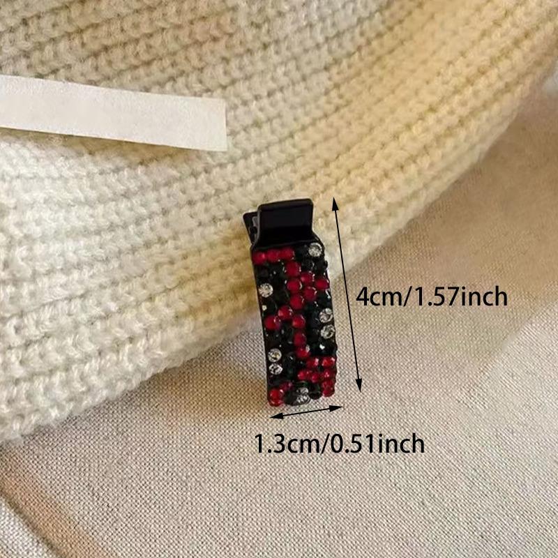 4pcs New Rhinestone Bangs Hair Clips Hair Claw Hair Accessories For Women Hairpin Ponytail Headwear