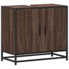 Bathroom Vanity Unit Brown Oak Effect 65 X 33 X 60 Cm