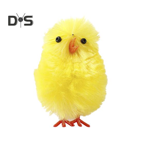 36 Pcs Easter Fur Chicks Mini Simulation Plush Chicks Small Colorful Fluffy Chicken Easter Basket Stuffer for Spring Home Garden Decor