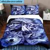 Wolf Pack Majesty 3pcs Bedding,Including 1pc Duvet Cover And 2pcs Pillowcases Perfect for Christmas,Ideal for Bedroom, Dormitory