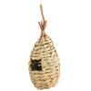 Grass Woven Bird Nest Natural Safe Hanging Hand Woven Hummingbird Nest for Indoor Outdoor