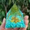 Pyramid Amethyst Peridot Meditation Tool Healing Crystal Energy Saving Quartz Home Decoration Crafts