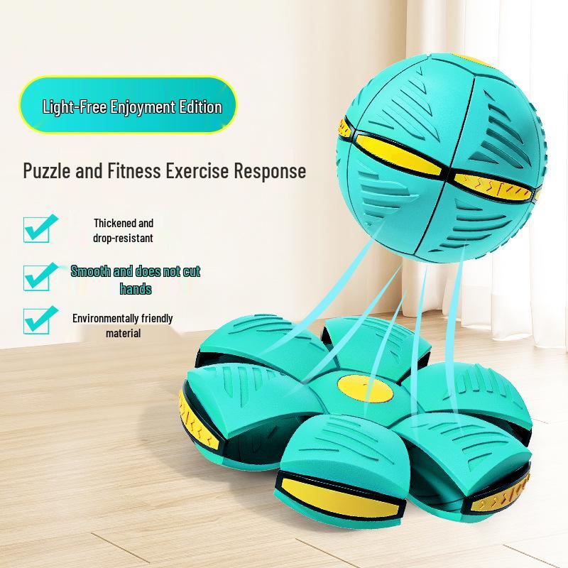 Elastic Stomp Ball Kids  Toy: Magical Foot-Powered Flying Saucer for Outdoor Play and Education