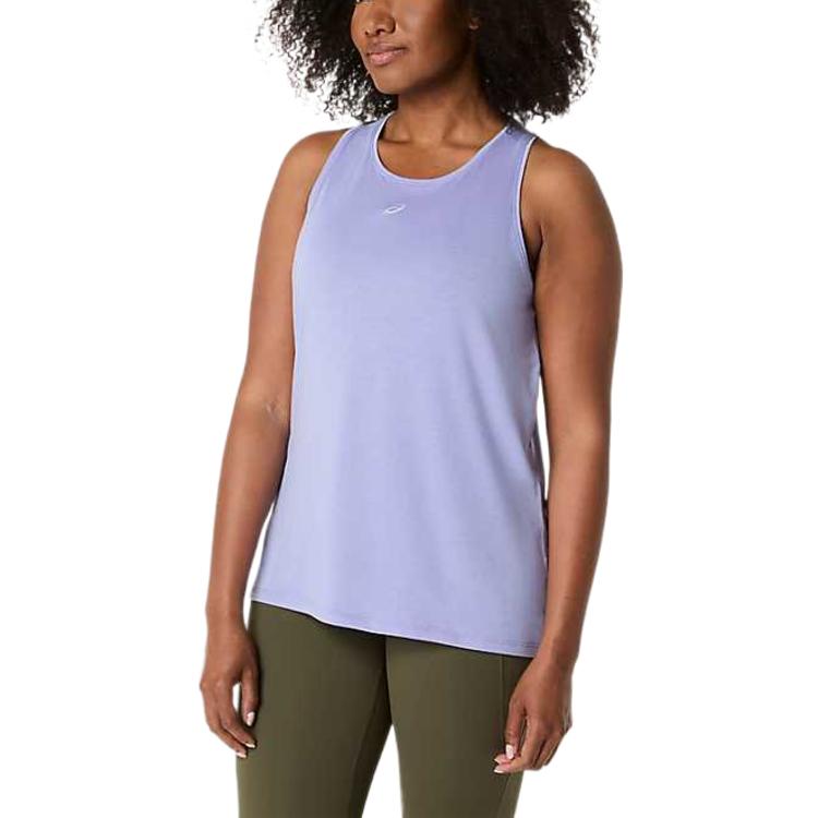 Asics Quick-Drying Breathable Solid Color Running Vest Women Tops 2012D139-501