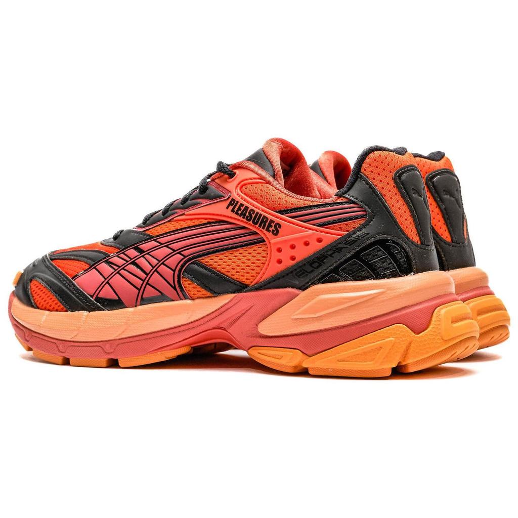 Pleasures X Puma Velophasis Layers Unisex Sneakers Orange Cayenne-Pepper Astro-Red 393301-02