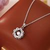 S999 Sterling Silver Zircon Eight-Pointed Star Necklace - Simple, Sweet, and Versatile Clavicle Chain
