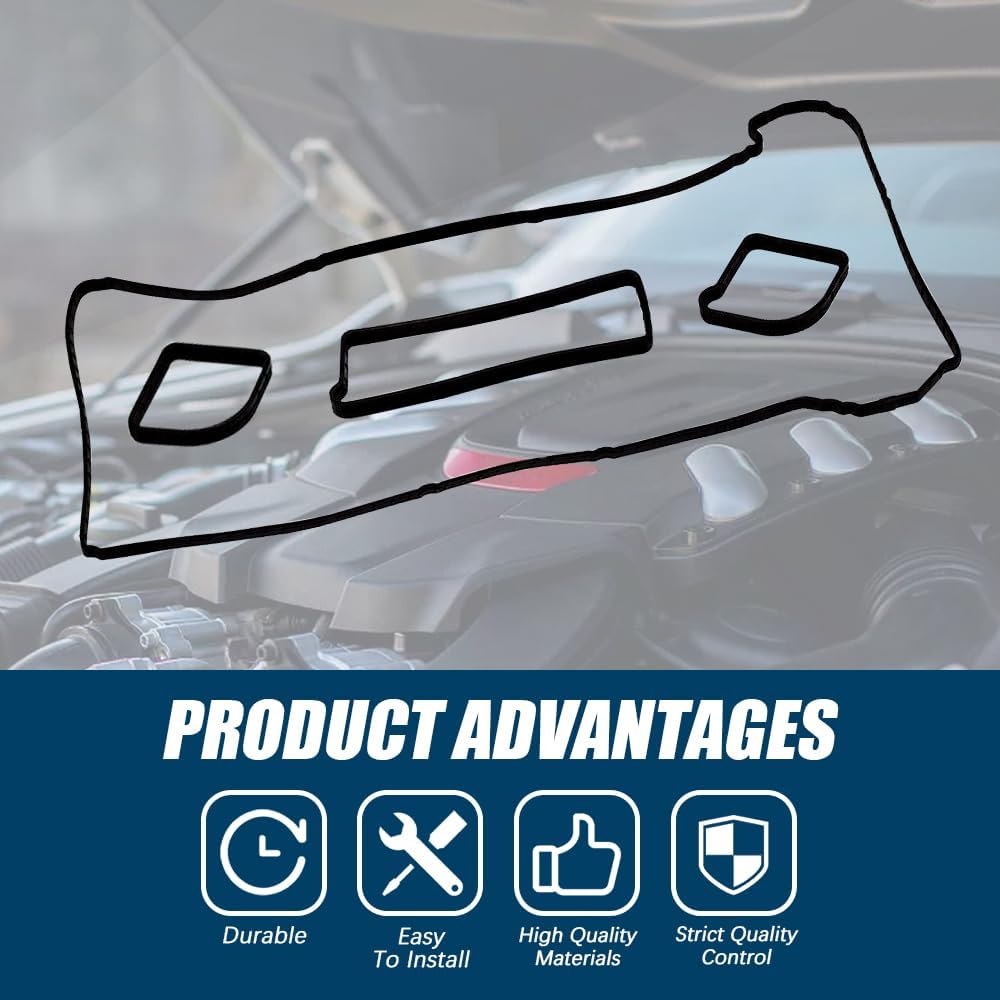 Valve Cover Gasket Set, VS 50639 R-1 Engine Valve Cover Gasket Compatible With 2004-2017 Ford Escape Focus Fusion Ranger 2003-2013 Mazda 3 5 6 3