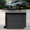 For Jetour T2 Traveller 2024 2025 Custom Fit TPE Car Trunk Mats Quick Clean Non-Slip Bottom All Season Use Accessories