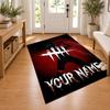 Dead by Daylight Custom Name Personalized Rug Non‑Slip Doormat Floor Carpet Housewarming Birthday Gift for Family Friends