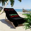 Festive holiday joy tapestry Print beach towel, quick drying, suitable for travel, outdoor sports, jogging, the beach and swimming, gift