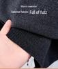 Men's Trendy Fleece Zipper Sweater - Loose, Warm, Plus Velvet, Half-High Collar Knitwear for Winter
