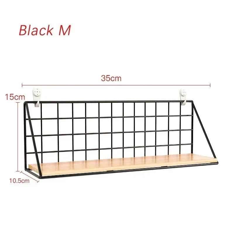 Wall Mounted Shelves Without Drilling Wood Hanging Shelf for Living Room Bedroom Storage Basket Wall Decoration Rack Organizers