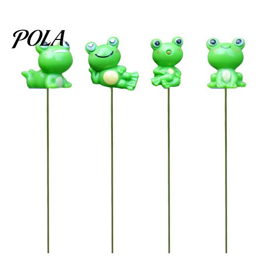 Decorative Frog Set for Greenery Garden Stakes, Waterproof Resin Miniature Ornaments, Cute Figurines, Succulents Colorful Ornaments Potted Plants Pots