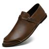 New Designer Loafers for Men Solid Color Casual Shoes Genuine Leather Slip on Flats Fashion Male Business Shoes Driving Footwear