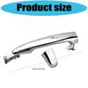Vehicle Exterior Handle Replacement in Bright Reflective Metal, Check Part Number 69210 58010 and Original Structure