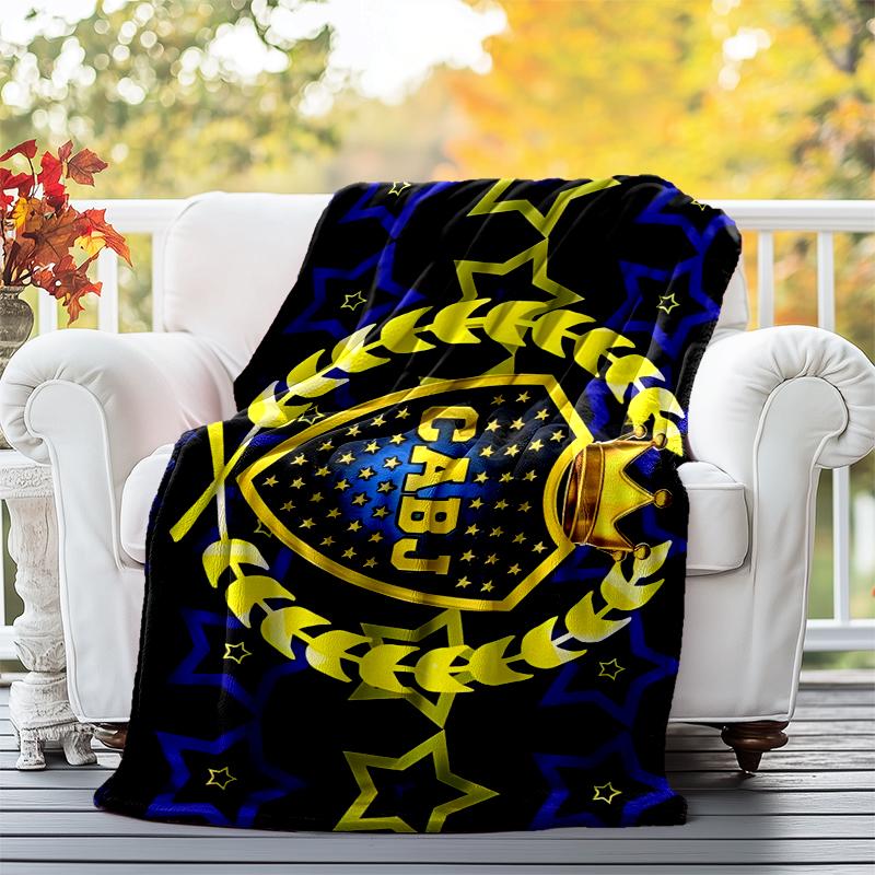 CABJ Flannel Blanket Soft All-Season Throw, Design for Camping, Car Travel, Hiking Sofa, Bed, Office Perfect Gift for Parties