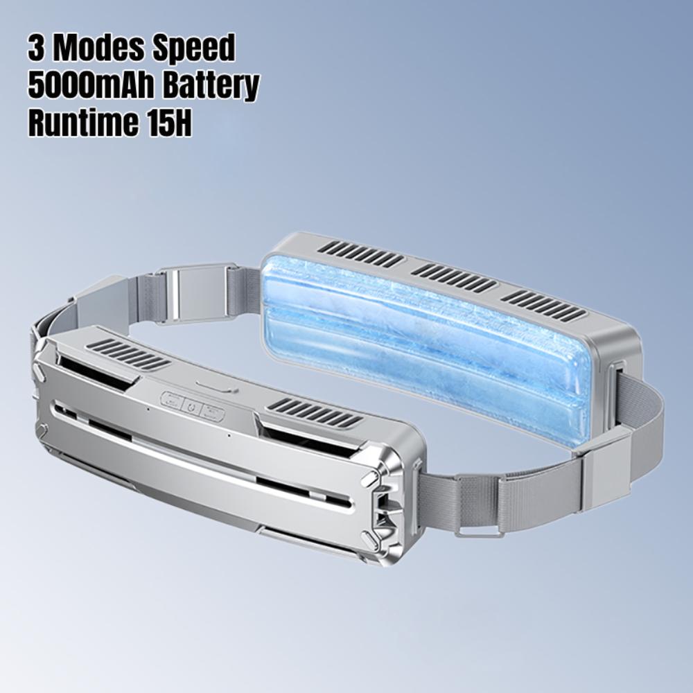 Przenośny wentylator do noszenia na pasie Nowy wentylator do pasa chłodzącego do sportów na świeżym powietrzu Chłodzenie przez USB Mini wentylator do ładowania Klimatyzator do noszenia