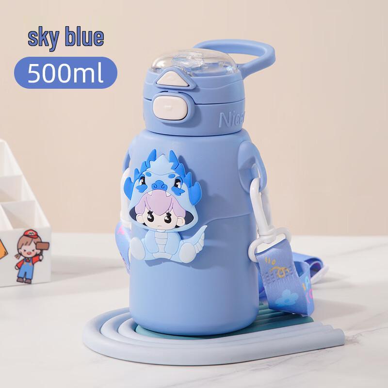 OLOEY Kids Insulated Dual-Drink Water Bottle синий