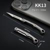 KeyUnity KK13 Mini Titanlegierung Kunst 10 Ersatz Bastelpapier Schnitzen Taschenklappmesser Messer, Messer, Klingen, Schneider, Messer, (Silber)