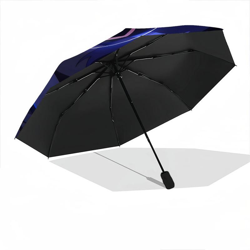 1 PC Automatic Folding Umbrella - Naruto Pattern Portable Foldable Design With 8 Ribs Christmas Birthday Gifts