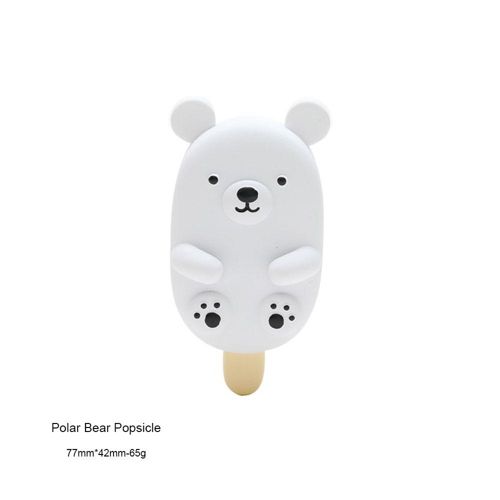 Cartoon Cute Animal Kitchen Refrigerator Magnet Resin Fruit Popsicle Ice Cream Home Decoration Multicolor Optional