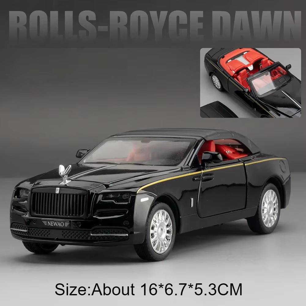 

1:32 Rolls Royce Dawn Phantom Alloy Toys Diecast Model Car Doors Opened Sound Light Pull Back Miniature Vehice Boy Birthday Gift