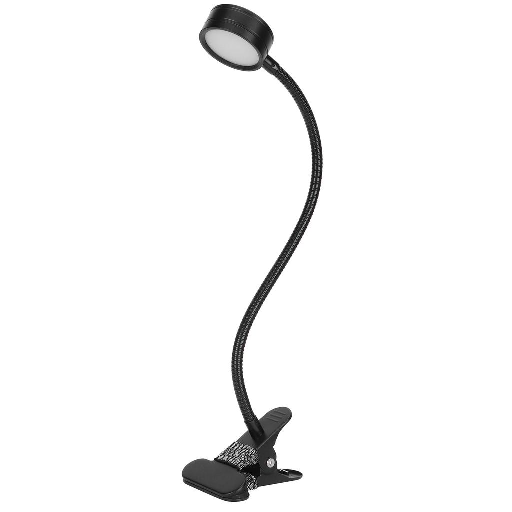 USB Desk Lamp 360 Degrees  Angle Adjustable Clip On Gooseneck Reading Light for Office Bedroom