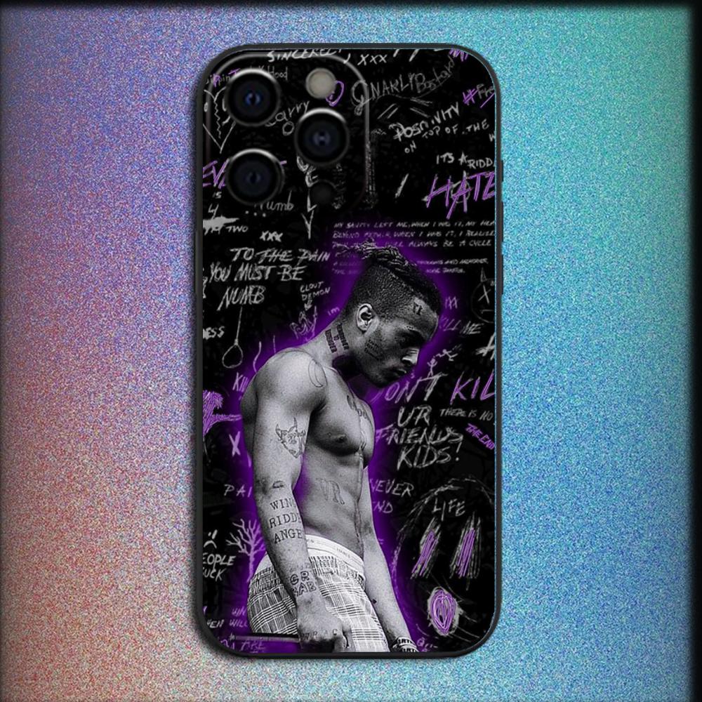 Rapper X-XXXTentacionS Phone Case For iPhone 16,15,14,13,12,11,Pro,X,XS,Max,XR,Plus,Mini Soft Black Cover iPhone13mini