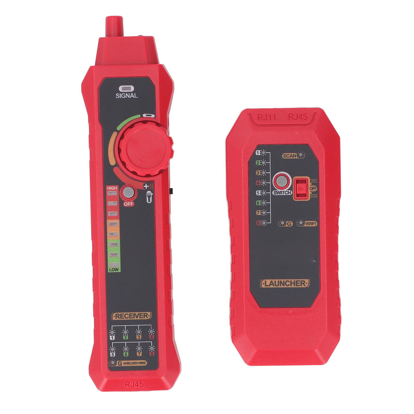 

Тестер сетевого кабеля Поиск проводов LAN Многофункциональный Тестовая линия телефона Широкополосный сигнал Непрерывность