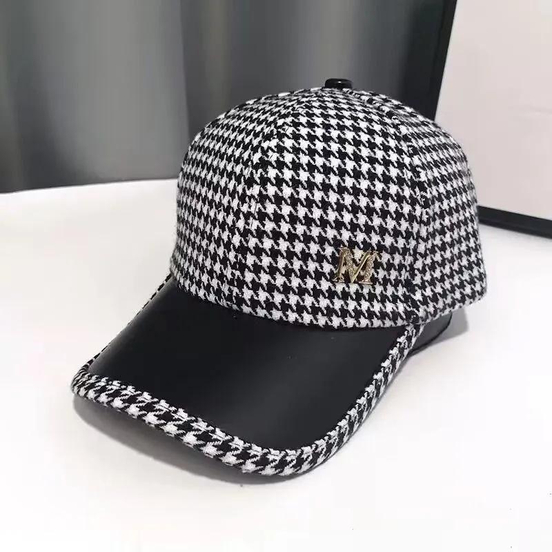 WTEMPO Women's Solid Color Warm Winter Printed Hats Office Ladies Outdoor Commuting Cold-proof Windproof Baseball Hats