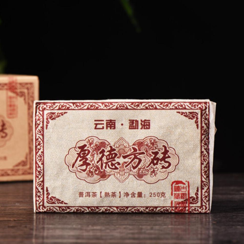 1000g Bio Reifer Pu-erh Teeziegel, Menghai Großer Baum Schwarzer Tee, Premium Verdauungsunterstützung, Reiches Aroma, Natürliches Authentisches Geschenk für Teeliebhaber