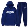Podzimní novinka 2023 New York Letter Mikina & Tepláky Set pro Muže & Ženy