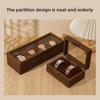 Retro Spot Wooden Watch Storage Display Box Black Walnut Collection Box Household 2-digit 4-digit Jewelry Storage Box