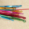 Comfortable Crochet Needles Set Multicolored Handle Crochet Knitting Knitting Needle  Sewing Tools