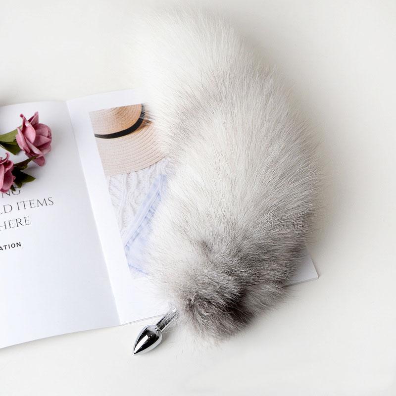 Plug anal separabil coada de vulpe reală cosplay plug anal coada sexuală produse pentru adulți jucării sexuale anale pentru femei cupluri bărbați sexy