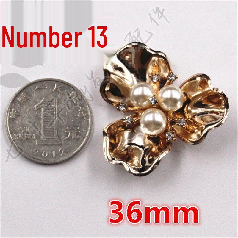 ABS Imitation Pearl Large Flower Center with Three, Four, and Five-Petal Options