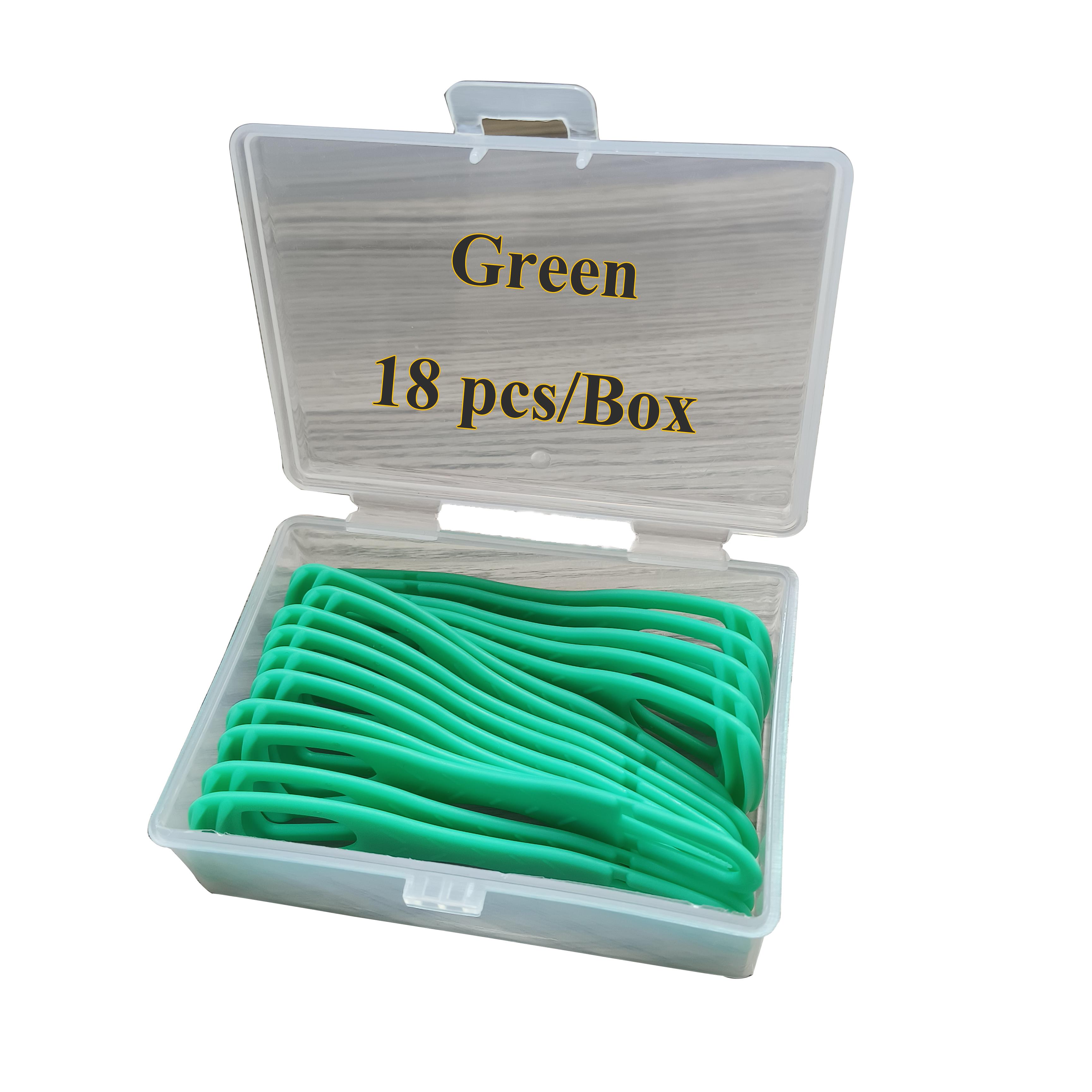 

18Pcs/Box Tongue Scraper Equipped With Dental Picks Disposable Plastic Double Side Tongue Cleaning Travel Oral Wellness Hygiene Bpa Free One Unit зелёный