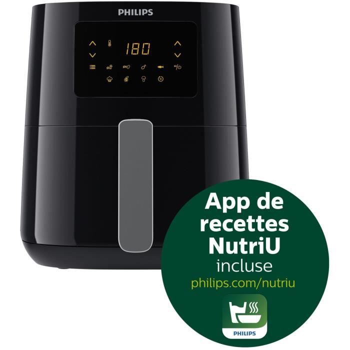 Friteuse Sans Huile - PHILIPS - Airfryer HD9252/70 Série 3000 - 4.1L - Rapid Air Technologies - 7 Préréglages - Noir