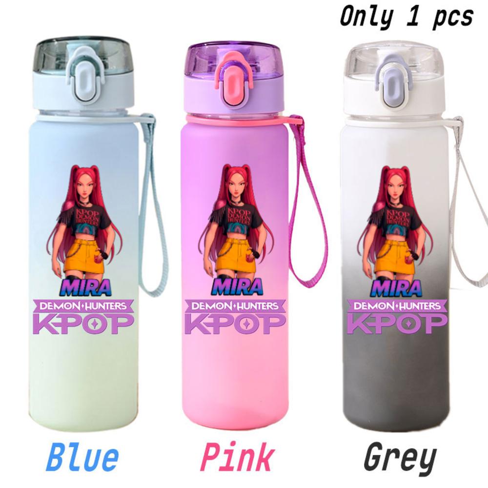 For KPOP Cup 750ML Bottle Portable Sports Kpop Plastic Anime Gradient Drinking Direct Drinking Water Cup Gourd Container