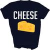 Funny Matching Macaroni and Cheese Halloween Costume Unisex Shirt Gift Women Men T-Shirt (Navy;4XL)