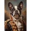 French Bulldog Chihuahua Poodle Dogs Royal Portrait Canvas Painting Print Art Posters Vintage Wall Art Mural for Home Decor