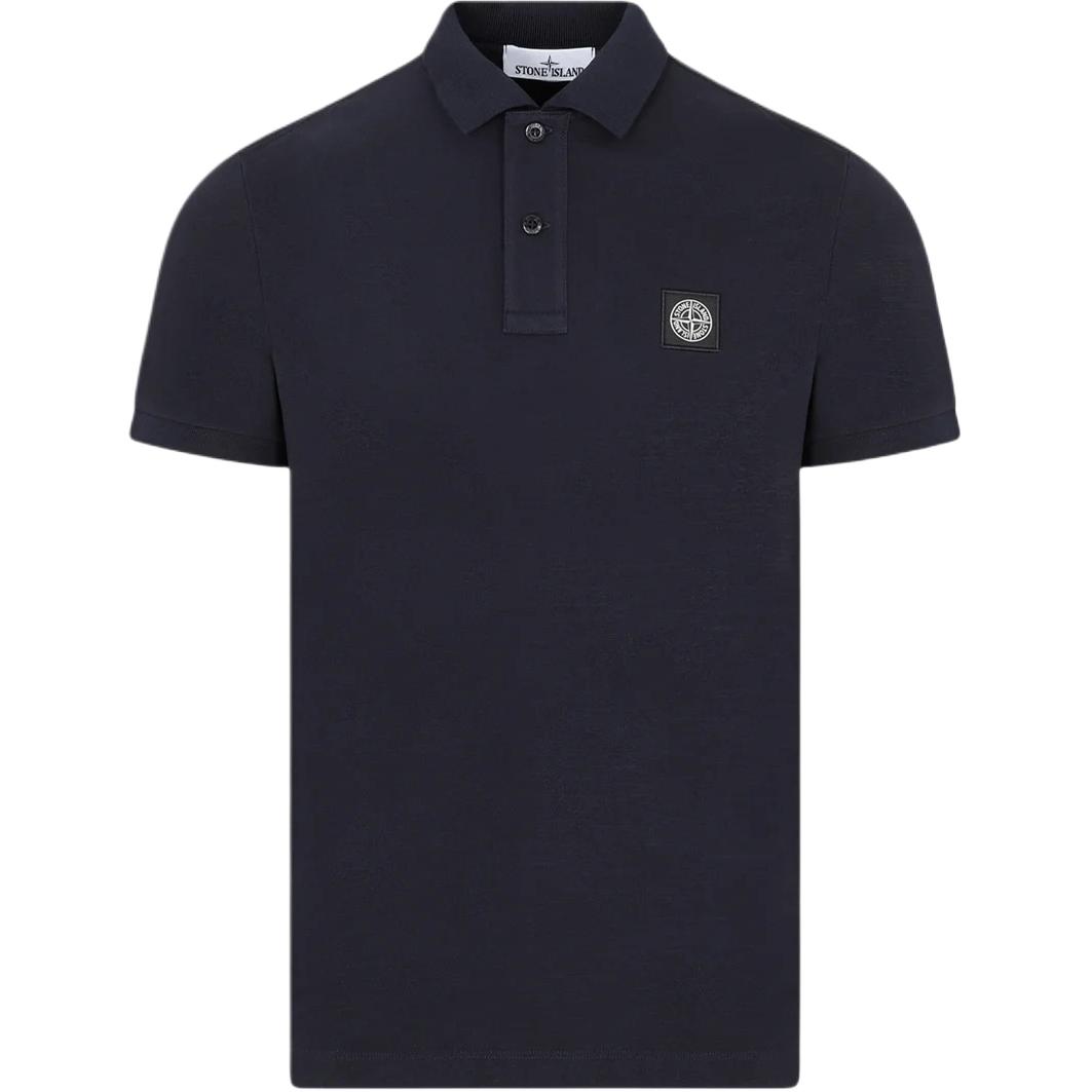 Stone Island Logo Rechtvallend Kortmouwig Poloshirt Heren Poloshirts L1S152200008S0017V0020 XXL black