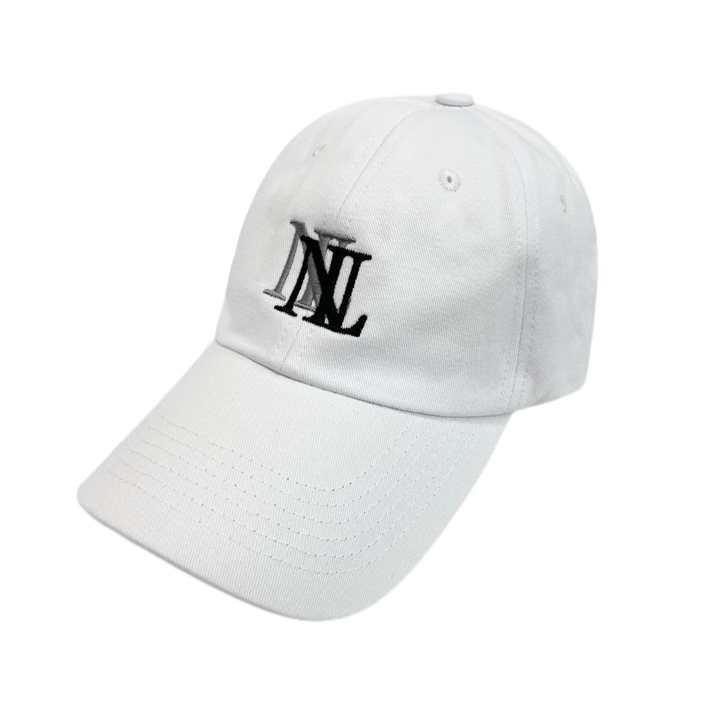 Nubelleumieleu Double Logo White Ball Cap