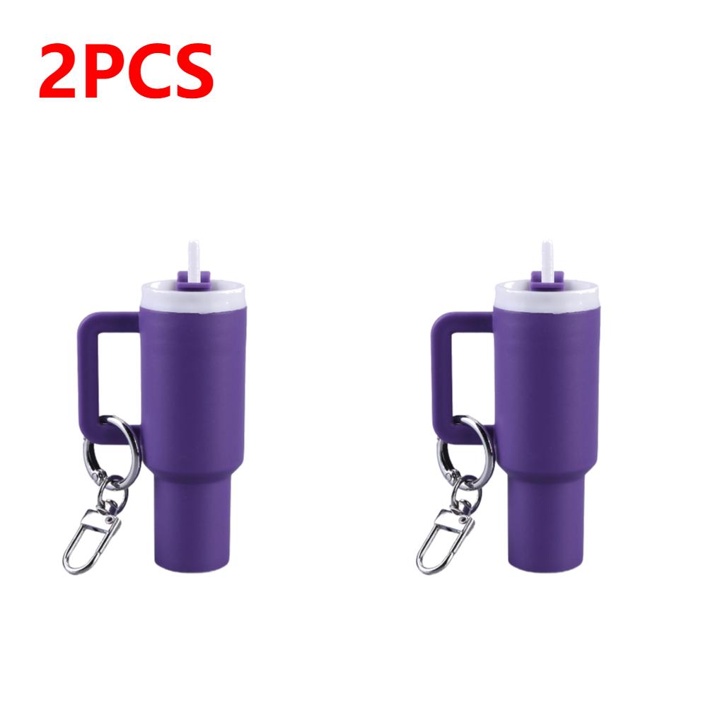 Mini Cup Keychain Mini Tumbler Keychain Cute Tumbler Key Ring Handbag Charms Key Ring Mini Keychain Pendant for Handbag Decor