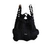 Multifunctional Pleated Elastic Knit Backpack