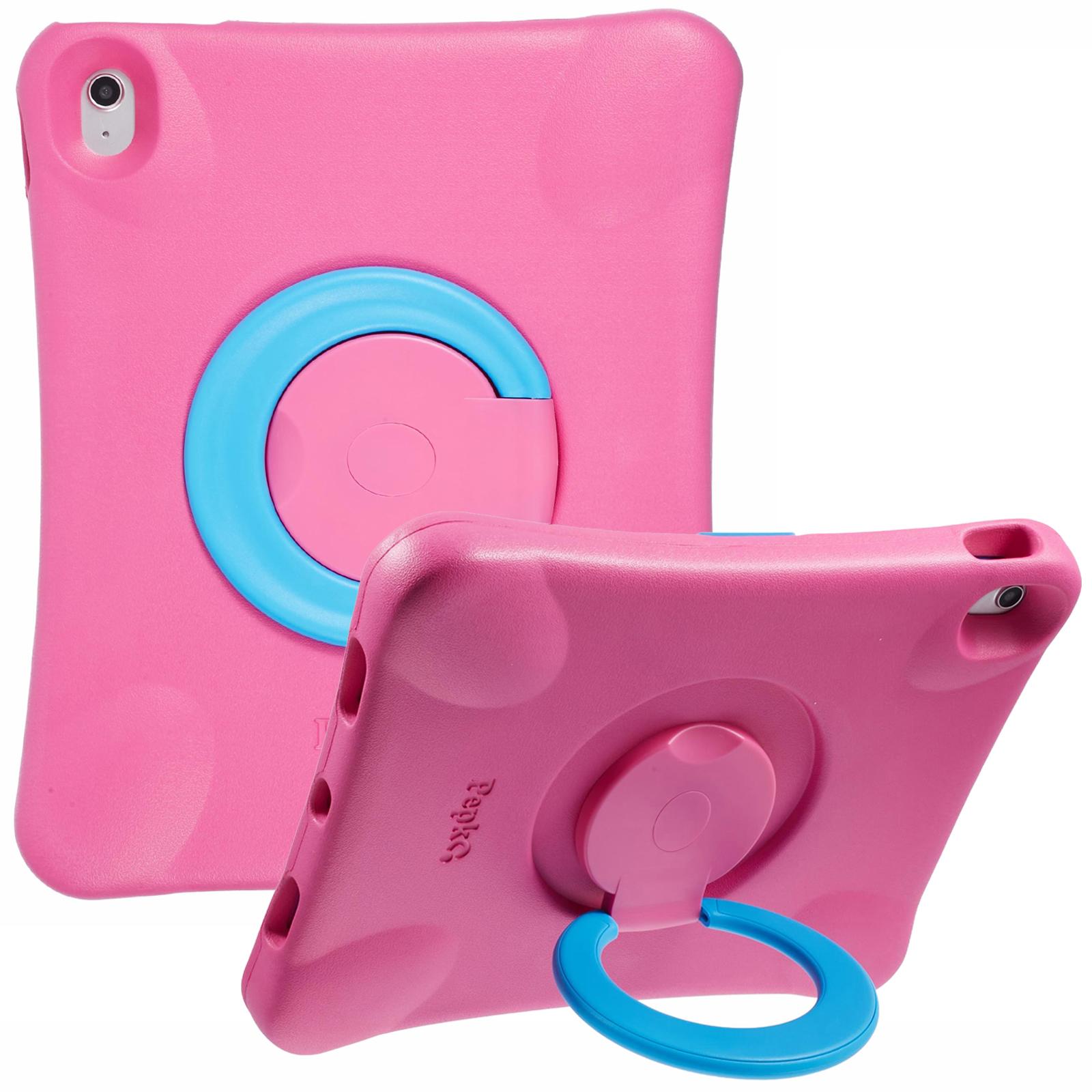 

PEPKOO Для iPad Air 13 (2025)/(2024) Протиударний чохол для планшета з поворотним на 360 градусів ПК-підставкою та захисною EVA-кришкою Rose/Blue