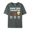 Conosci i tuoi Parassiti AntiTrump Divertente ZECCA Resisti Moda Maglietta Uomo Coppie Manica Corta T-shirt Uomo Top Magliette Harajuku